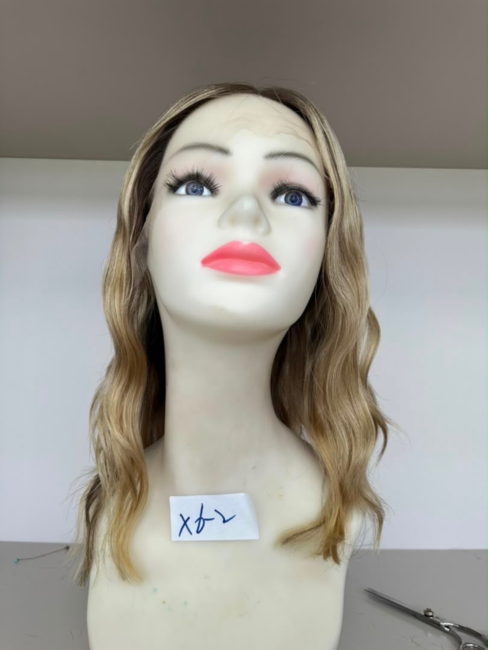 Wavy Blonde Human Hair Wig Pony Wig